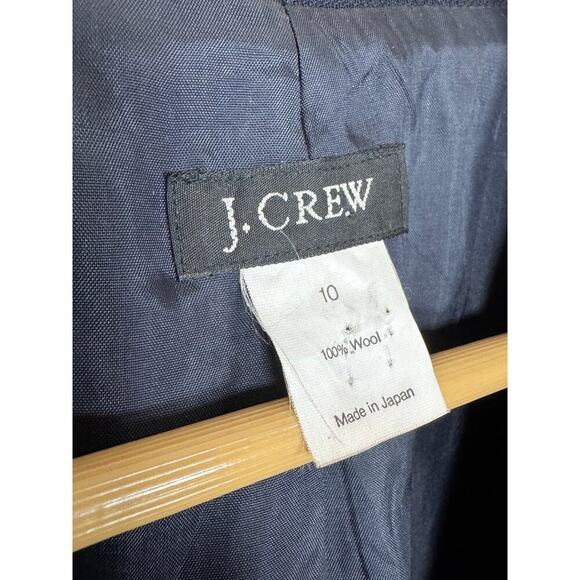 J. Crew 100% Wool Navy Schoolboy Blazer size 10 Made in Japan Academia Luxury - Picture 6 of 6